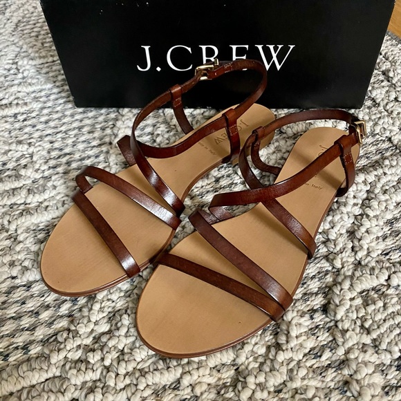J Crew Brown Strap Sandals
Size 8